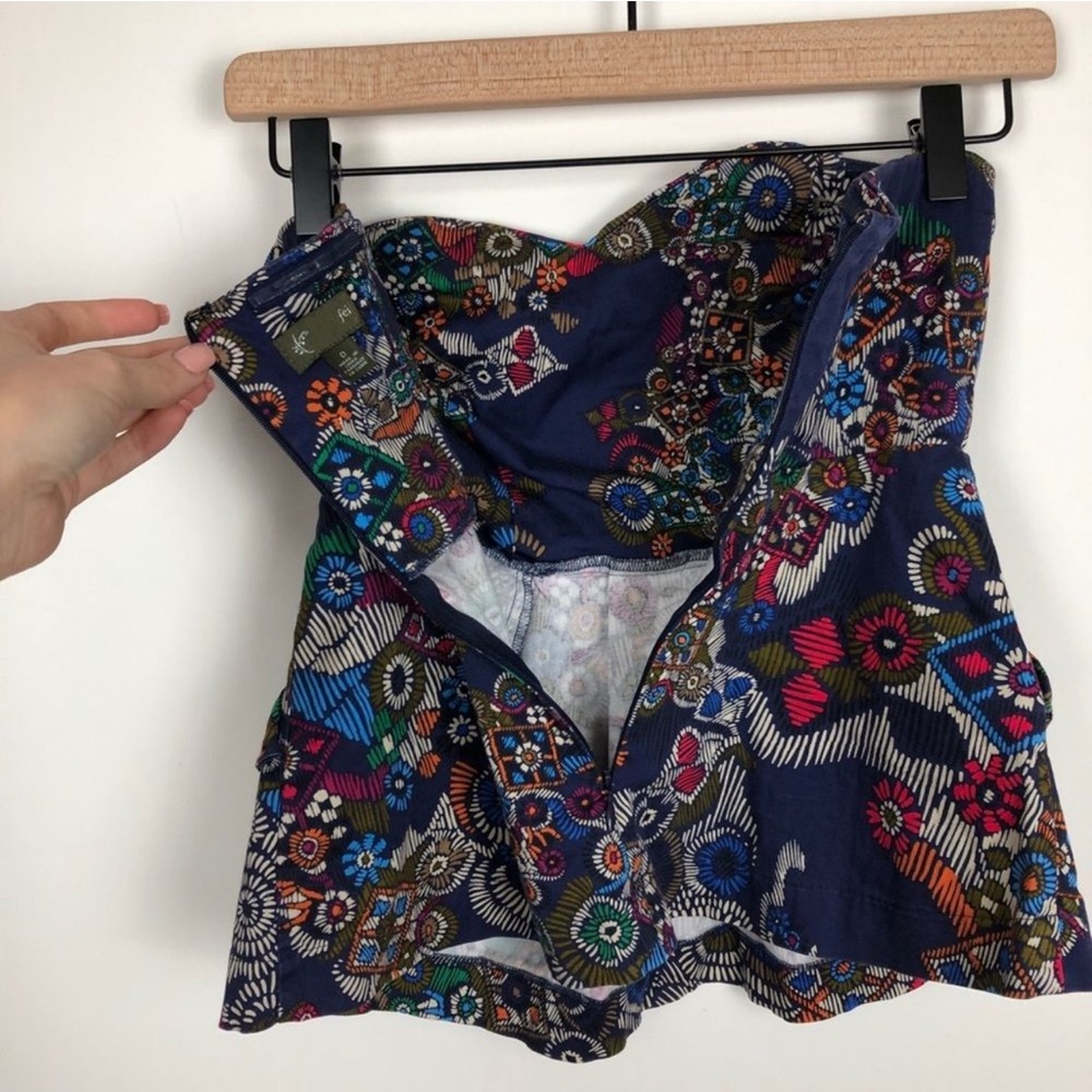 Fei Anthropologie Primula Corset Pleated Strapless Top w Pockets! - Picture 9 of 13